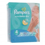 Подгузники, Pampers (Памперс) 8-14 кг 20 шт актив беби драй макси