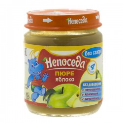 Пюре Непоседа яблоко без сахара с 4 мес 100 г