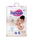 Подгузники, Manuoki (Мануоки) 3-6 кг р. S 68 шт бриллиантовая серия