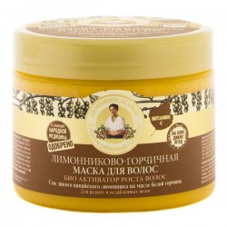Маска для волос, Рецепты бабушки Агафьи 300 мл На 5 соках био-активатор роста волос лимонниково-горчичная