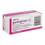 Валсартан-СЗ, таблетки покрытые пленочной оболочкой 160 мг 60 шт