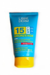 Крем солнцезащитный Librederm БРОНЗИАДА с омега 3-6-9 и термальной водой SPF 15 150 мл